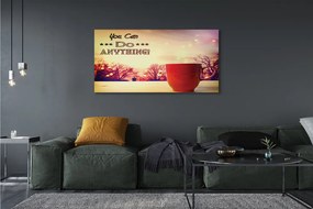 Obraz na płótnie Jesienny Napis na Kubku