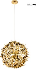 Designerska lampa wisząca Monete 65, złota