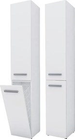 Meble łazienkowe, Biały Mat, 30 x 174 x 30 cm