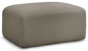 Szarobrązowy podnóżek z materiału bouclé Tina – Bobochic Paris
