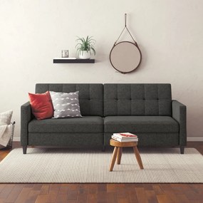 Szara rozkładana sofa 82 cm Hartford – Støraa