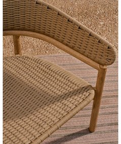 Drewniany fotel ogrodowy w naturalnym kolorze Arinella – Kave Home