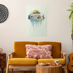 Plakat Niedźwiedź polarny 60x90 cm bez ramy bez marginesu ARTGEIST B