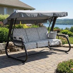 Huśtawka ogrodowa Rimini Black Edition H039-06PB PATIO