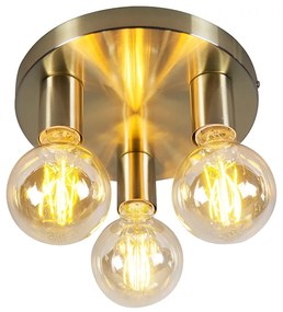 Lampa sufitowa w stylu art deco złota okrągła - Facil 3