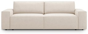 Beżowa rozkładana sofa z materiału bouclé 247 cm Jodie – Micadoni Home