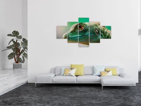 Szczegółowy obraz jaszczurki (125x70 cm)