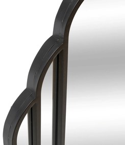 Lustro wiszące duże art deco BENEDITA, metalowa rama, 50,5 x 100,3 cm