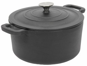 Żeliwny kociołek z pokrywką, Ø 24 cm