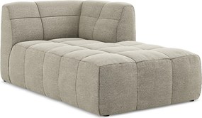 Szezlong prawostronny - z tkaniny bouclé - kreci - ALOHA