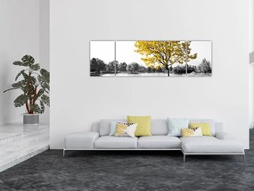 Obraz - Odpoczynek w parku (170x50 cm)