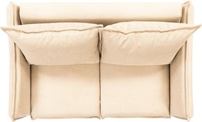 Sofa rozkładana Liliamo dwuosobowa - beżowy szenil Egon 26
