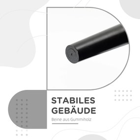 HOMCOM Ławka, Ławka do sypialni, Solidna konstrukcja, Miękkie wyściełanie, 102x36x51 cm, Szara