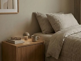 LED lampa stołowa FUNGHI 11,2 cm, brązowa