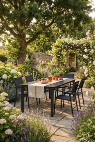 Stół ogrodowy ze szklanym blatem G7-K91