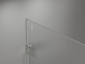 Mexen Lunar-F drzwi prysznicowe składane prawe 80 cm, transparent, nikiel szczotkowany - 836-080-000-97-00-P