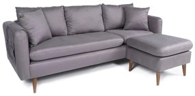 Jasnoszara sofa 215 cm Sofia – Balcab Home