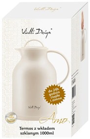 Beżowy termos Vialli Design, 1 l