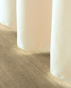 Zasłona na taśmie marszczącej kremowa aksamitna 140 x 280 cm 1 szt.