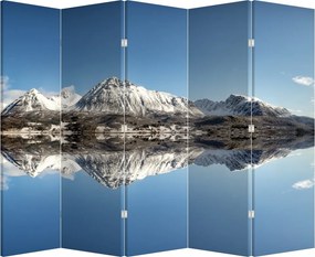 Parawan - Góry i ich odbicie (210x170 cm)