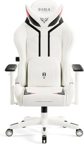 Krzesło dla graczy Diablo X-Ray King Size biało-czarny