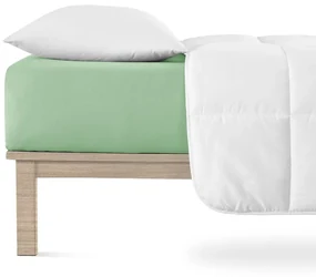 Zielone dżersejowe prześcieradło z gumką 200x200 cm Boxspring – Andrea Simone