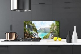 Panel Szklany Kaskada nad Błękitną Zatoką