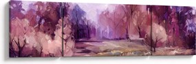 Obraz - Malarstwo pejzażowe jesienne (170x50 cm)