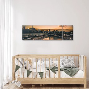Obraz - miasto portowe (170x50 cm)