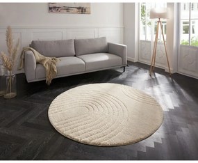 Kremowy dywan Mint Rugs Norwalk Fergus, ø 160 cm