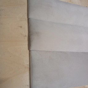 PROMOCJA Tapicerowany panel ścienny FRAME PAROS 15x90 cm, kremowy II gatunek