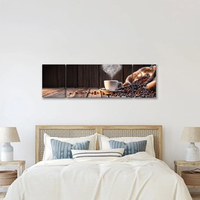 Obraz - Czas na kawę (170x50 cm)