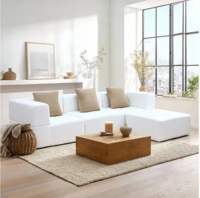 Coco Living Sofa Eden Kompletny 3-osobowa – biały
