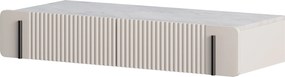 Toaletka Malmi 100 cm wisząca z szufladami - kaszmir / crema bianca / czarny