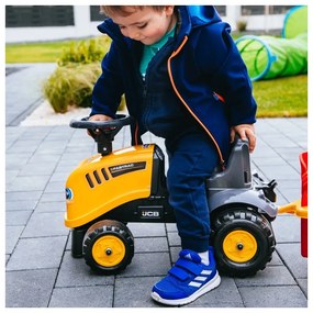 Falk traktorek jcb pomarańćzowy z przyczepką od 1 roku