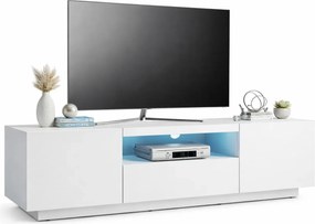 Szafka rtv stojąca lub wisząca biały mat D2-E20