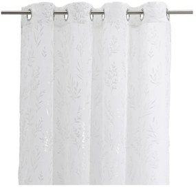 Firanka w biało-srebrnym kolorze 140x260 cm Buds – Casa Selección