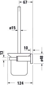 Duravit zestaw szczotek D-Code