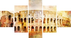 Obraz - Malarstwo cyfrowe, Koloseum, Rzym, Włochy (125x70 cm)