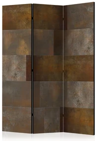 Parawan dwustronny Tła i desenie 135x172 cm 3-częściowy brązowy ARTGEIST B