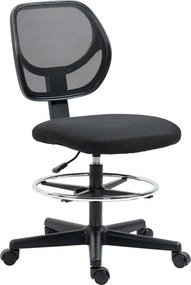 Vinsetto Ergonomiczne Krzesło Biurowe z Podnóżkiem Fotel Dyrektorski Wyściełane Oparcie Brązowe | Aosom PL
