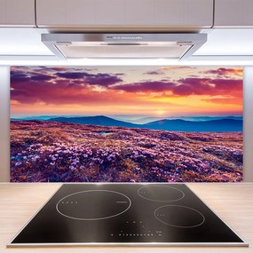 Panel Kuchenny Kwiatowy Dywan U Stóp Gór