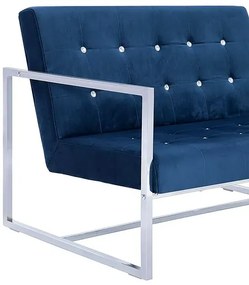 Granatowa sofa 2-osobowa - Aparro