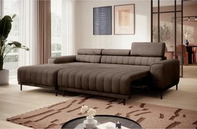 Narożnik CALDO S/MINI Lewostronny z funkcją spania wolnostojąca w tkaninie RUN AGAIN 18 WERSAL