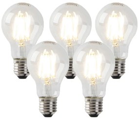 Zestaw 5 ściemnialnych żarówek LED E27 przezroczystych 7W 806 lm 2700K