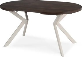 Stół Okrągły Rozkładany LUGO 90-190 cm Orzech/Kaszmir Japandi