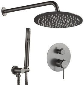 Zestaw natryskowy podtynkowy Rea Lungo Grip Tytan + BOX