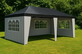 Namiot ogrodowy 3×6 m z systemem klik i bocznymi ściankami