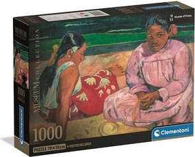 Puzzle Clementoni 1000 elementów Gauguin Kobiety z Tahiti - 70x50 cm, wielokolorowy nadruk, precyzyjne wycinanie