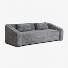 3-osobowa Rozkładana Sofa Dalila Z Tkaniny Bouclé Curly Antracita Grey - Sklum